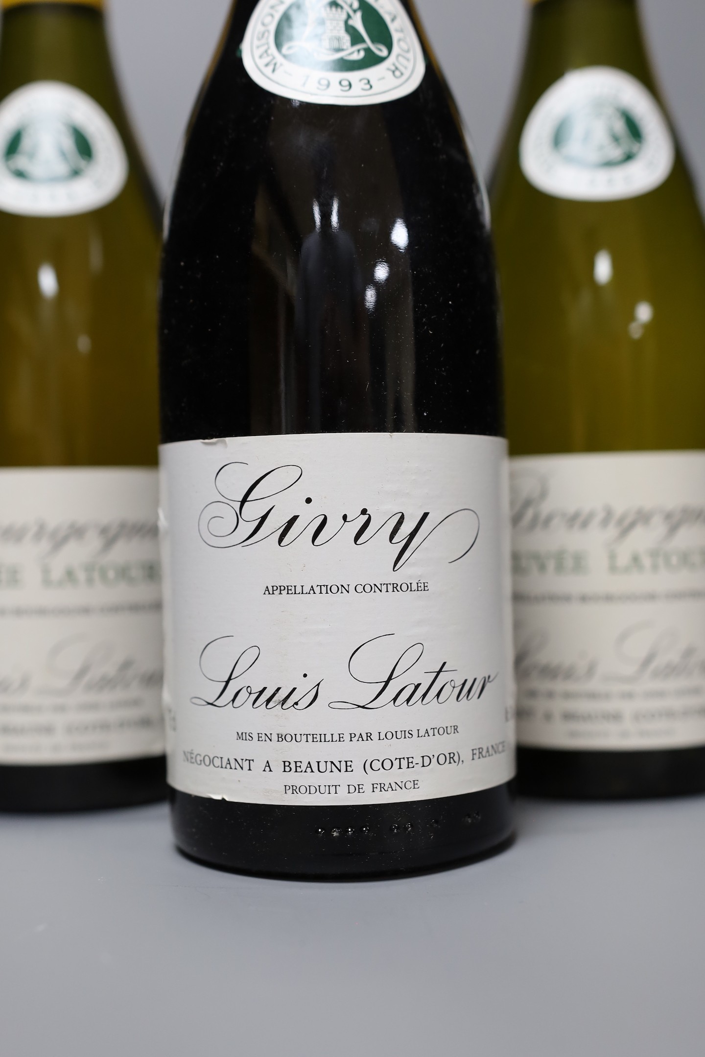 Five bottles of 1993 Bourgogne Blanc Cuvee Latour, together with a bottle of 1993 Givry (6)